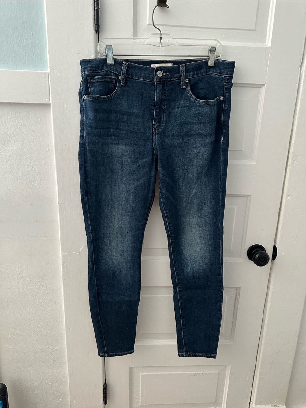 Lucky Brand Size 14/32 R Mid Rise Skinny Jean EUC